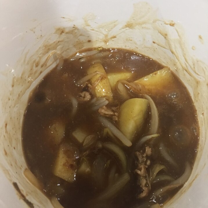 1人分！満足カレー！帰りの遅い旦那さんに！